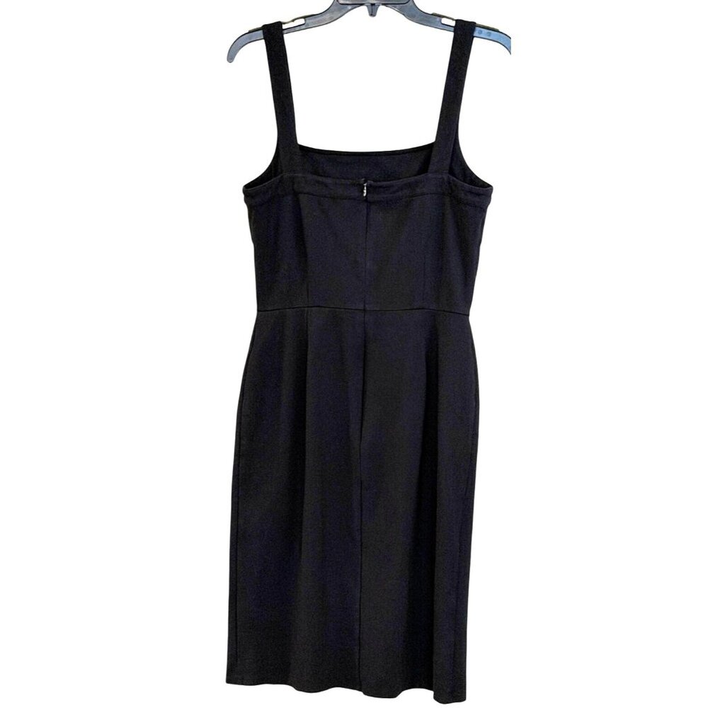 Cupcakes and Cashmere Women's Black Square Neck Wide Strap Bodycon Dress Sz Med - Picture 8 of 8
